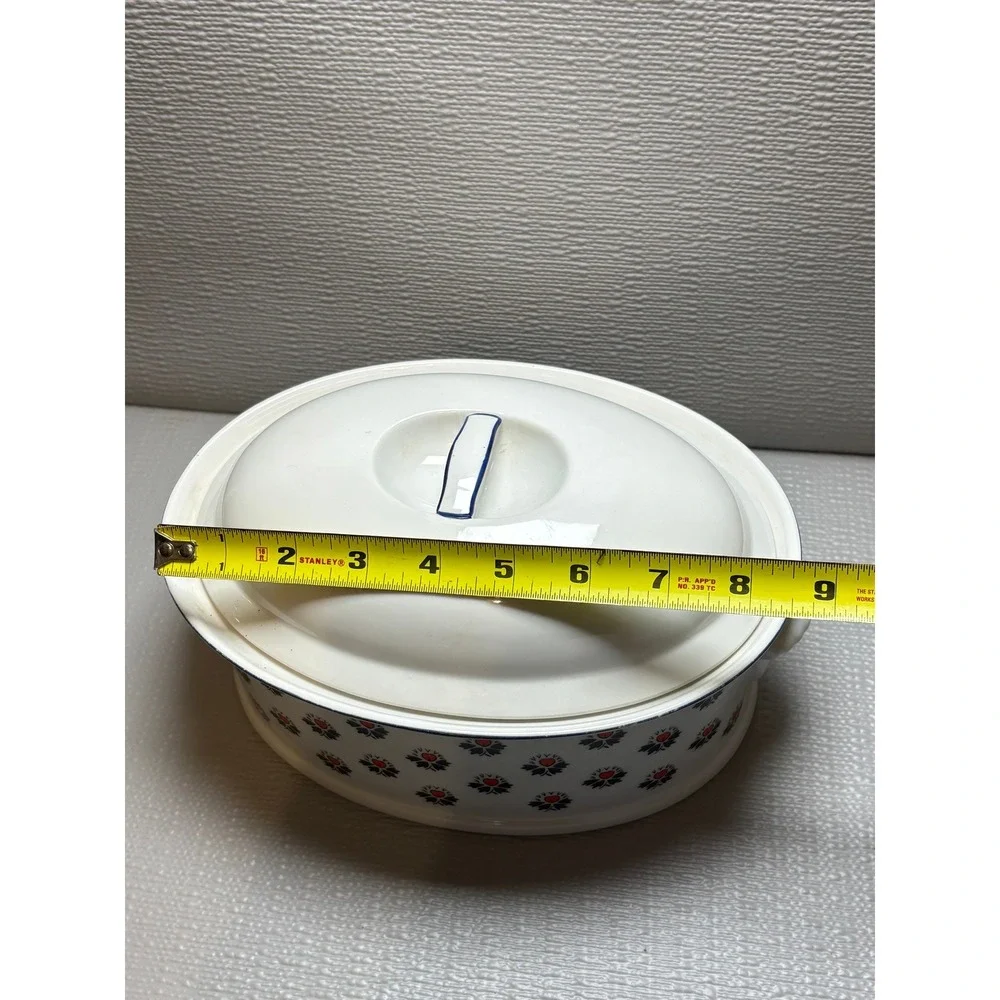 Schmid‎ Brasserie Souleiado Print Oval Covered Casserole Dish French Provencal
